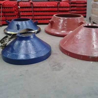 Cone Crusher Bowl Liner and Mantler Blue Red High Mangan Casting