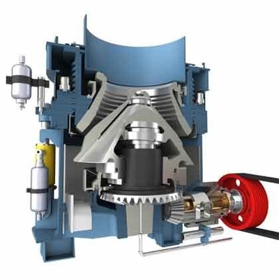 Máy nghiền hình nón đá 3ft 4ft tùy chỉnh Khai thác hợp chất Spring Symons